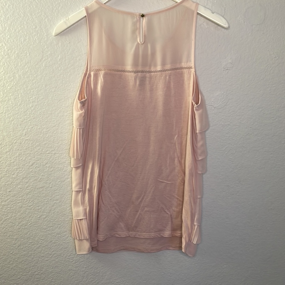 Tiered Pink Express Sleeveless Top - Picture 4 of 5